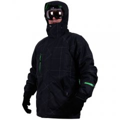 Santa Cruz Mens Santa Cruz Remote Check Tech Jacket Black