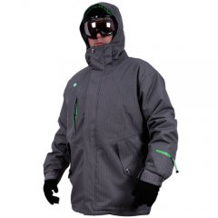 Santa Cruz Mens Santa Cruz Remote Tech Jacket Charcoal