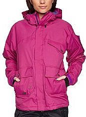 Santa Cruz SugarNSpice Womens Snow Jacket - Magenta, Size 14