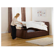 Santorini double bed, brown