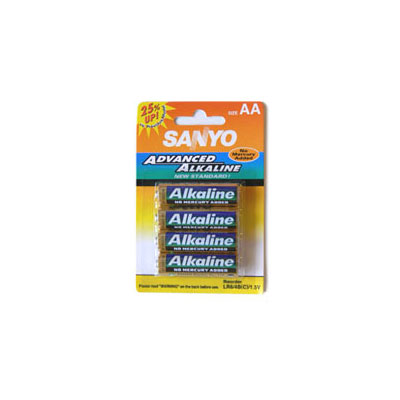 AA Alkaline Battery Pack of 4