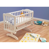 Saplings Furniture Saplings Glider 40cm Crib in Pine with Walnut