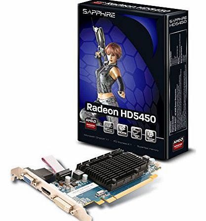 SAPPHIRE  11166-02-20R HD 5450 1GB DDR3 PCIE HDMI Graphics Card