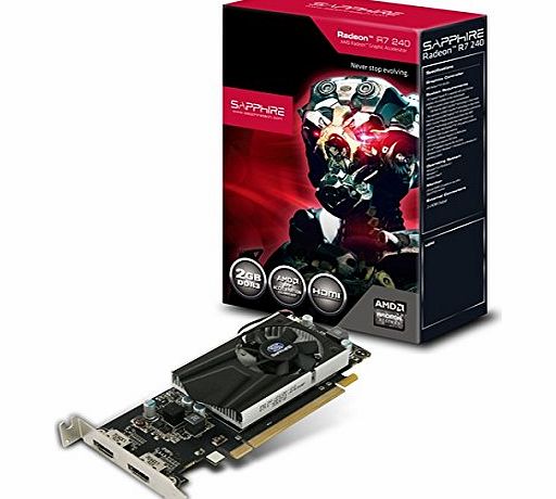 SAPPHIRE  R7 240 Graphic Card (2GB, GRA, PCX)