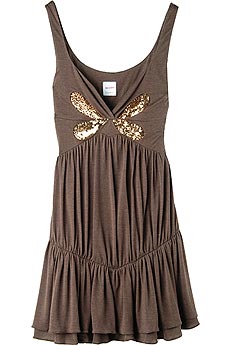 Sass & Bide Butterfly sequin jersey mini dress