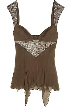 Sass & Bide Silk crepe beaded top