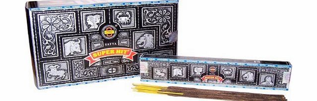 Satya Nag Champa Super Hit Incense, 15 Sticks x 12 Packs