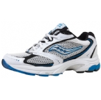 Saucony Mens Grid Method 2 Running Shoe White/Black/Imperial Blue