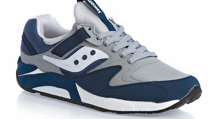 Saucony Mens Saucony Grid 9000 Shoes - Navy/ Light Grey