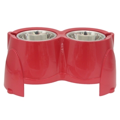 Ergo Red Raised Dog Feeder by Savic