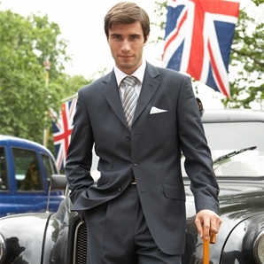 Birdseye Three-Button Classic Suit