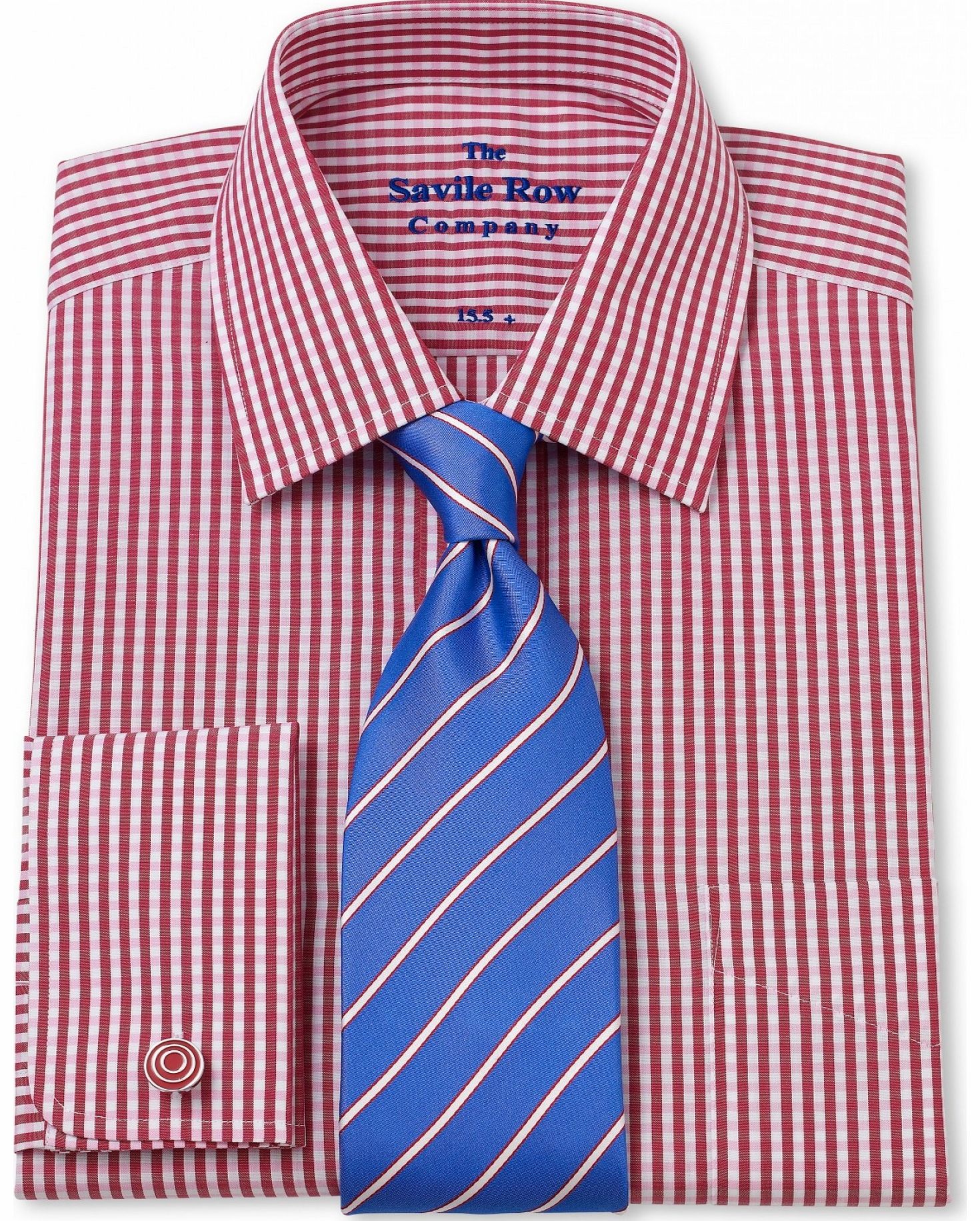 Red Tonal Gingham Classic Fit Shirt 20``