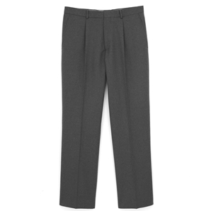 Savile Row Grey Italian Wool Flannel Trousers