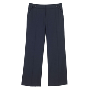 Navy Birdseye Ava Suit Trouser