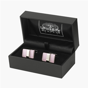 Savile Row Pink Cat` Eye Cufflinks