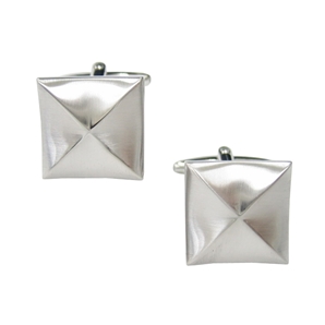 Savile Row Plain Square Dome Cufflink