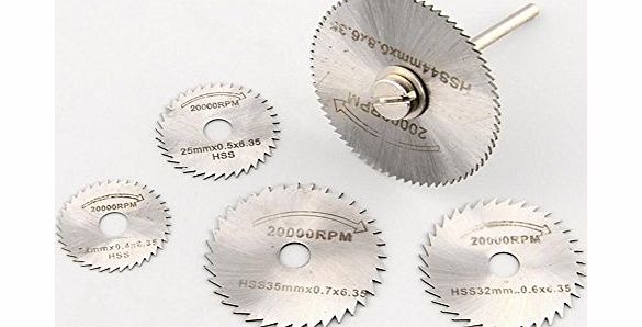 SaySure - 6Pcs Mini HSS Circular Saw Disc Blade Rotary Cutter For Metal