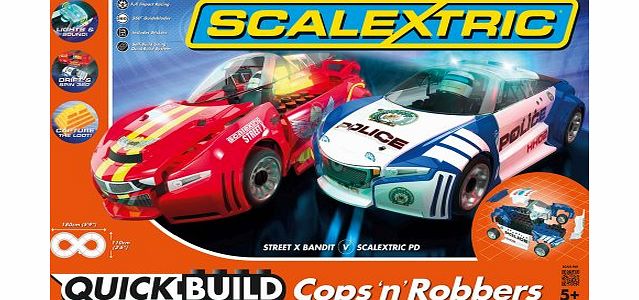 1:32 Scale Quick Build Cops amp; Robbers Race Set