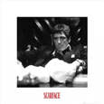 Scarface Coke B & W (Art Print) Poster