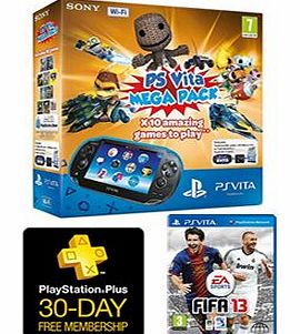 Sony Playstation Vita (Wi-Fi Model) + 10 Game