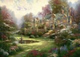 Schmidt Jigsaw Puzzle by Thomas Kinkade - Gardens Beyond Spring Gate - 2000 Pieces