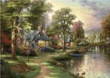 Schmidt Spiele Jigsaw Puzzle by Thomas Kinkade - Hometown Lake - 1500 Pieces