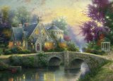 Schmidt Thomas Kinkade Jigsaw Puzzle by Schmidt - Lamplight Manor - (3000 pieces)