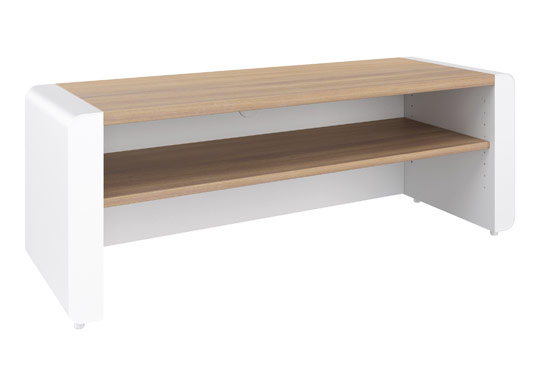 Schnepel ELF-120 Open TV Stand - White Black