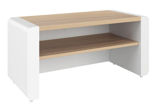 Schnepel ELF-90 Open TV Stand - White Black