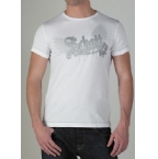 Mens Large Print T-Shirt White