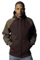 zip-fastening hooded jacket