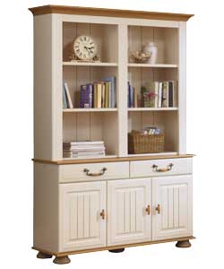 Country Cream and Oak Dresser Unit