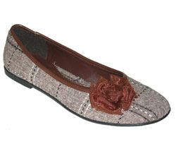 CHOC TWEED FLOWER PUMP