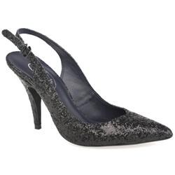 Schuh Female Bliss Glitter Slingback Manmade Upper Evening in Black