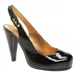 Schuh Female Nancy Pf Slingback Patent Upper Evening in Black