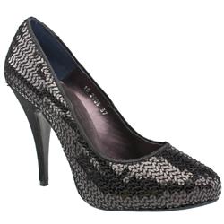 Schuh Female Penne Sequin Court Manmade Upper Evening in Black