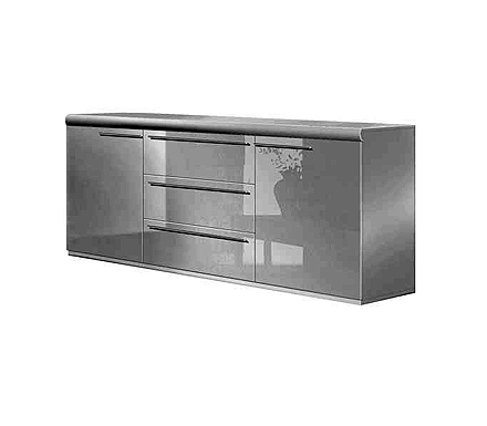 Sylvie High Gloss White 2 Door Sideboard