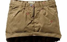 Scotch R`Belle Khaki cotton star detail skirt