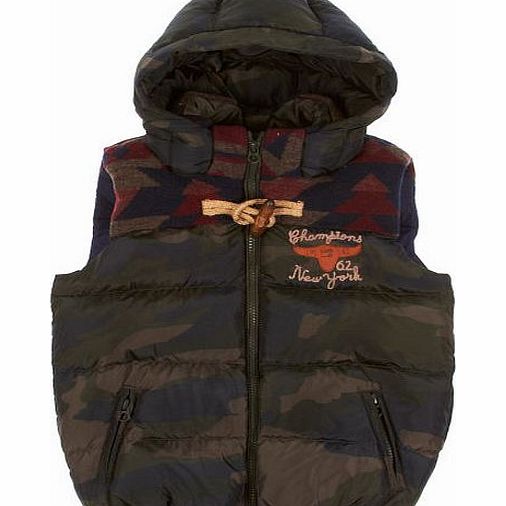 Scotch Shrunk Boys Scotch Shrunk Nylon Hooded Gilet -