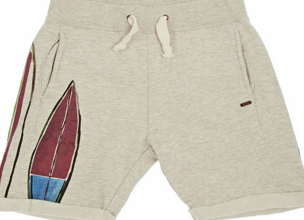 Scotch Shrunk Boys Scotch Shrunk Surfboard Sweat Shorts - Grey