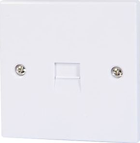 Screwfix, 1228[^]16617 1 Gang Flush Fitting Telephone Slave Socket 16617