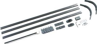 Screwfix, 1228[^]34448 4-Way Shower Curtain Rail Kit Silver Effect 800