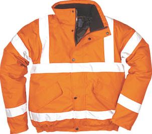 Screwfix, 1228[^]38441 Hi-Vis Bomber Jacket Orange Medium 40-41`` Chest