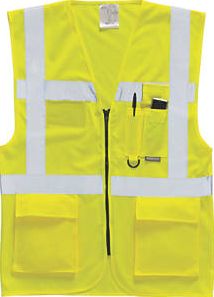 Screwfix, 1228[^]91294 Hi-Vis Executive Waistcoat Yellow Large 42-44``