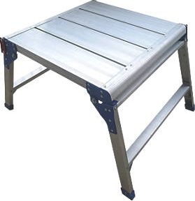 Screwfix, 1228[^]38093 Square Hop-Up Work Platform Aluminium 600mm 38093