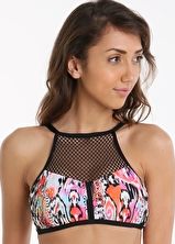 Seafolly, 1295[^]267653 Beach Gypsy High Neck Tank Top - Nectarine