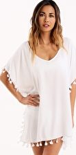 Seafolly, 1295[^]253297 Bling Beach Kaftan - White