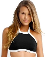 Seafolly, 1295[^]237997 Block Party High Neck Tank - Black