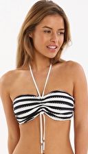 Seafolly, 1295[^]259228 Coast to Coast DD Bandeau - Black and White