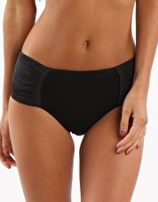 Seafolly, 1295[^]210083 Goddess Pleated Retro Pant - Black